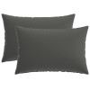 Párna huzat 2 pcs heerlen antracitszürke 50 x 80 cm poliészter