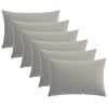 Párna huzat 6 pcs heerlen szürke 50 x 80 cm poliészter