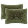 Párna huzat 2 pcs heerlen zöld 50 x 80 cm pv mikroplüss