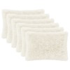 Párna huzat 6 pcs heerlen fehér 50 x 80 cm pv mikroplüss