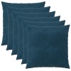 Párna huzat 6 pcs heerlen kék 55 x 55 cm bársony