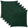 Párna huzat 6 pcs heerlen sötétzöld 55 x 55 cm bársony