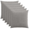 Párna huzat 6 pcs heerlen világosszürke 55 x 55 cm cord