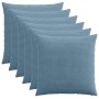 Párna huzat 6 pcs heerlen kék 55 x 55 cm cord