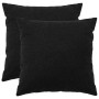 Párna huzat 2 pcs heerlen fekete 55 x 55 cm bouclé