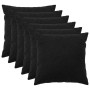 Párna huzat 6 pcs heerlen fekete 55 x 55 cm bouclé