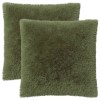 Párna huzat 2 pcs heerlen zöld 55 x 55 cm pv mikroplüss