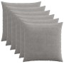 Párna huzat 6 pcs heerlen világosszürke 60 x 60 cm cord