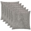 Párna huzat 6 pcs heerlen világosszürke 60 x 60 cm