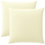 Párna huzat 2 pcs heerlen krémszínű 60 x 60 cm poliészter
