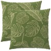 Párna huzat 2 pcs heerlen levélminta 60 x 60 cm poliészter