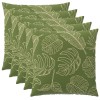Párna huzat 6 pcs heerlen levélminta 60 x 60 cm poliészter