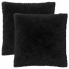 Párna huzat 2 pcs heerlen fekete 60 x 60 cm pv mikroplüss