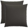 Párna huzat 2 db heerlen sötétszürke 65 x 65 cm szövet