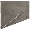 Párna huzat 2 pcs heerlen világosszürke 65 x 65 cm bársony