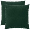 Párna huzat 2 pcs heerlen sötétzöld 65 x 65 cm bársony