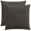 Párna huzat 2 pcs heerlen antracitszürke 65 x 65 cm cord