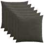 Párna huzat 6 pcs heerlen antracitszürke 65 x 65 cm cord
