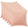 Párna huzat 6 pcs heerlen rózsaszín 65 x 65 cm bouclé