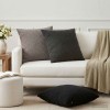 Párna huzat 6 pcs heerlen sötétszürke 65 x 65 cm bouclé