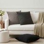Párna huzat 6 pcs heerlen sötétszürke 65 x 65 cm bouclé