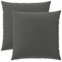 Párna huzat 2 pcs heerlen antracitszürke 65 x 65 cm poliészter