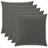 Párna huzat 6 pcs heerlen antracitszürke 65 x 65 cm poliészter