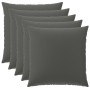 Párna huzat 6 pcs heerlen antracitszürke 65 x 65 cm poliészter