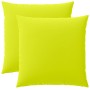 Párna huzat 2 pcs heerlen fényes zöld 65 x 65 cm poliészter