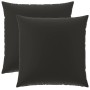 Párna huzat 2 pcs heerlen fekete 65 x 65 cm poliészter