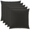 Párna huzat 6 pcs heerlen fekete 65 x 65 cm poliészter