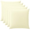 Párna huzat 6 pcs heerlen krémszínű 65 x 65 cm poliészter