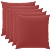 Párna huzat 6 pcs heerlen bordó 65 x 65 cm poliészter