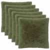 Párna huzat 6 pcs heerlen zöld 65 x 65 cm pv mikroplüss