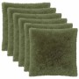 Párna huzat 6 pcs heerlen zöld 65 x 65 cm pv mikroplüss
