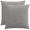 Párna huzat 2 pcs heerlen világosszürke 70 x 70 cm cord