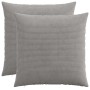 Párna huzat 2 pcs heerlen világosszürke 70 x 70 cm cord