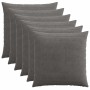 Párna huzat 6 pcs heerlen sötétszürke 70 x 70 cm cord