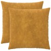 Párna huzat 2 pcs heerlen sárga 70 x 70 cm mikroszálas plüss