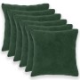 Párna huzat 6 pcs heerlen sötétzöld 70 x 70 cm bouclé