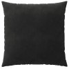 Párna huzat 2 pcs heerlen fekete 80 x 80 cm bársony