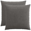 Párna huzat 2 pcs heerlen sötétszürke 80 x 80 cm cord