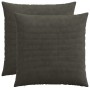 Párna huzat 2 pcs heerlen antracitszürke 80 x 80 cm cord