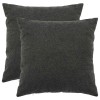 Párna huzat 2 pcs heerlen sötétszürke 80 x 80 cm bouclé