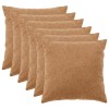Párna huzat 6 pcs heerlen bézs 80 x 80 cm bouclé