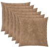 Párna huzat 6 pcs heerlen tópszínű 80 x 80 cm mikroszálas plüss
