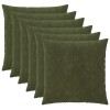 Párna huzat 6 pcs heerlen zöld 80 x 80 cm mikroszálas plüss