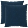 Párna huzat 2 pcs heerlen kék 80 x 80 cm mikroszálas plüss