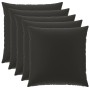 Párna huzat 6 pcs heerlen fekete 80 x 80 cm poliészter