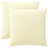 Párna huzat 2 pcs heerlen krémszínű 80 x 80 cm poliészter
